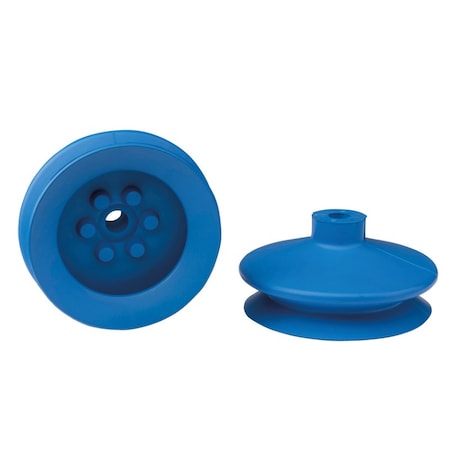 Fipa Bellows vacuum cup diam. 63 mm, Thermalon blue 60 Degrees Shore 23.063.244.19